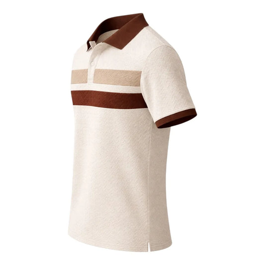 Brevil Stylish Stripe T-Shirt – Soft Fabric Summer Wear (Size M)