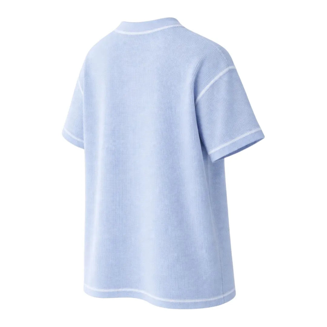 Brevil Stylish Crew Neck T-Shirt – Sky Blue Casual Shirt for Men | Medium (M)