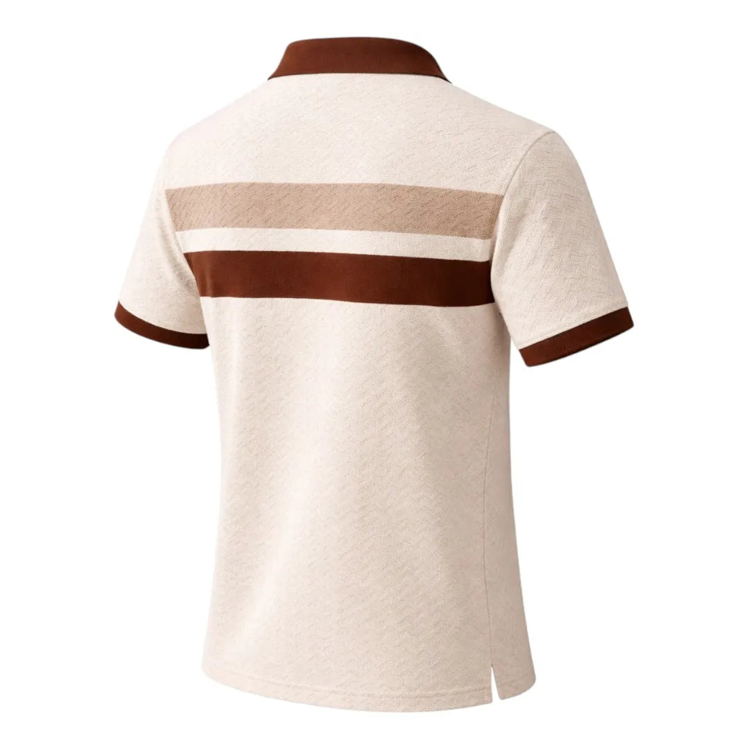 Brevil Stylish Stripe T-Shirt – Soft Fabric Summer Wear (Size M)