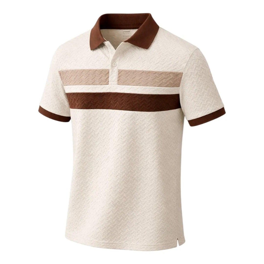 Brevil Stylish Stripe T-Shirt – Soft Fabric Summer Wear (Size M)