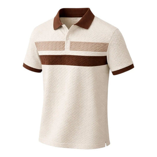 Brevil Stylish Stripe T-Shirt – Soft Fabric Summer Wear (Size M)